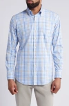 Peter Millar Crown Lite Freeport Stretch Cotton Button-down Shirt In Blue Multi