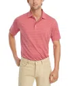 Peter Millar Crown Sport Drum Performance Jersey Polo In Cape Red