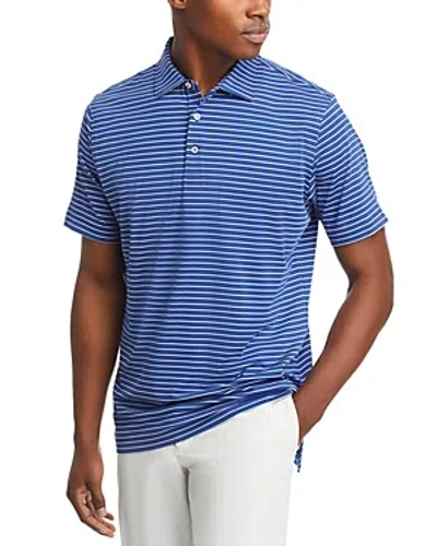 Peter Millar Crown Sport Drum Performance Jersey Polo In Sport Navy