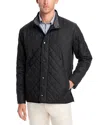 Peter Millar Crown Suffolk Quilted Jacket In Black