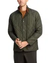 Peter Millar Crown Suffolk Quilted Jacket In Dark Olive