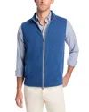 Peter Millar Men's Crown Fleece Sweater Vest In Ocean Blue