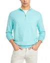 Peter Millar Crown Whitaker Classic Fit Quarter Zip Sweater In Cloud
