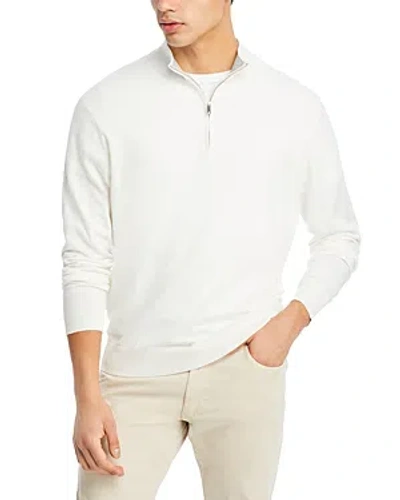 Peter Millar Crown Whitaker Classic Fit Quarter Zip Sweater In Ivory