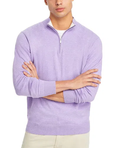 Peter Millar Crown Whitaker Classic Fit Quarter Zip Sweater In Wild Lilac