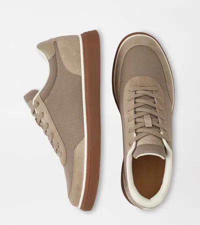 Peter Millar Drift Mesh Sneaker In Brown
