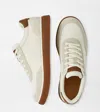Peter Millar Drift Mesh Sneaker In White