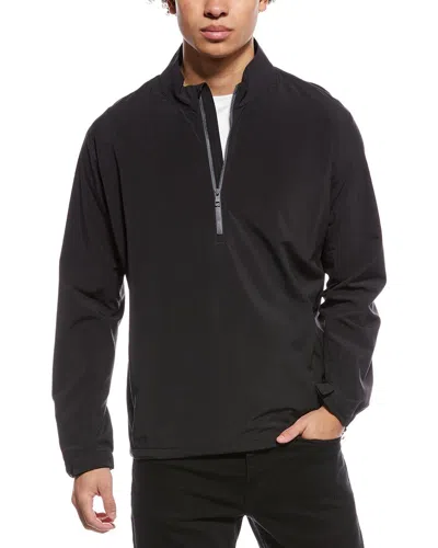 Peter Millar Dunes 1/2-zip Pullover In Black