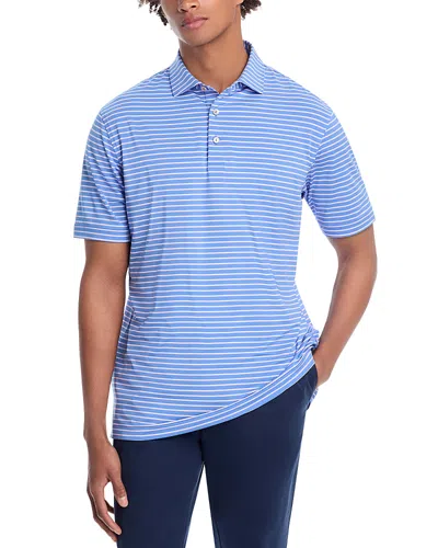 Peter Millar Dunnes Performance Jersey Polo Shirt In Blue Sea