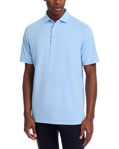 Peter Millar Dunnes Performance Jersey Polo Shirt In Cottage Blue