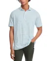 Peter Millar Dunnes Performance Jersey Polo Shirt In White/ Pear Tart
