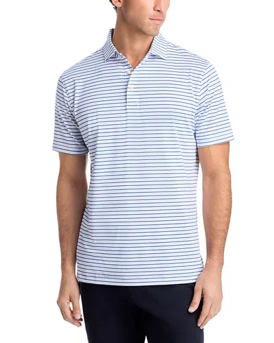 Peter Millar Dunnes Performance Polo Shirt In Black