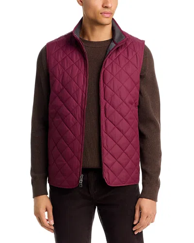 Peter Millar Essex Quilted Vest In Purple