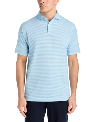 Peter Millar Etc Stripe Performance Jersey Polo In Blue