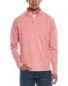 Peter Millar Excursionist Flex Performance Wool-blend 1/2-zip Pullover In Pink