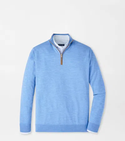 Excursionist Flex Quarter-zip Jumper In Blue from Peter Millar