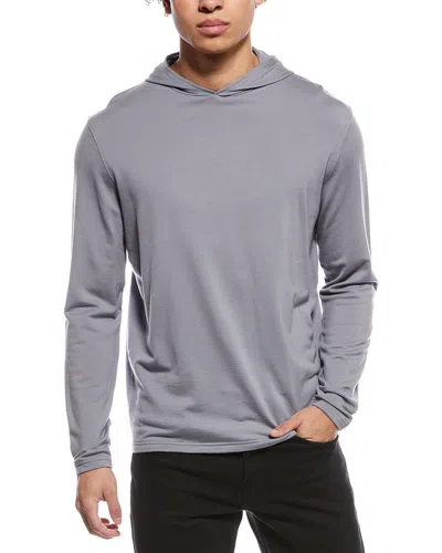 Peter Millar Excursionist Flex Wool-blend Hoodie In Gray