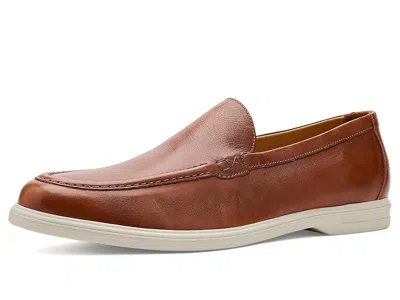 Peter Millar Excursionist Leather Venetian Loafer In Brown