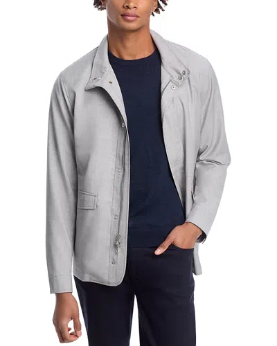 Peter Millar Excursionist Lite City Coat In Platinum