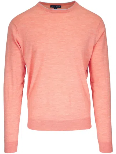 Peter Millar Excursionist Pullover In Orange
