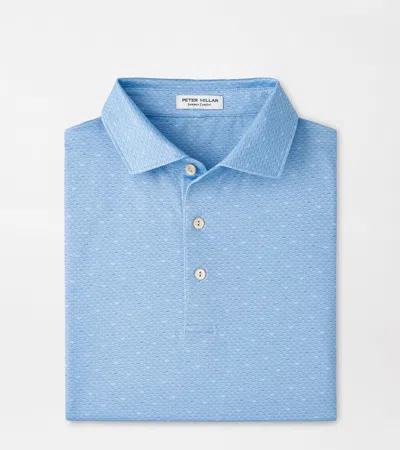 Peter Millar Fall Football Performance Jersey Polo In Blue