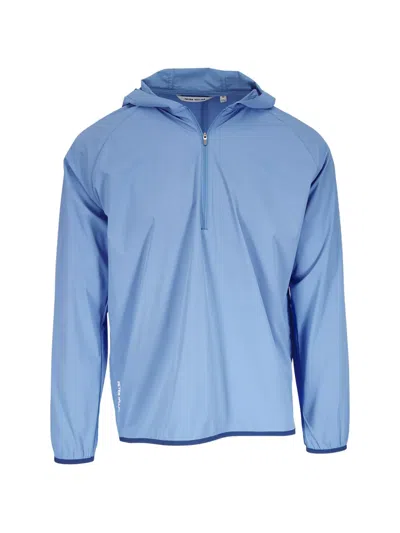 Peter Millar Featherweight Hoodie In Blue