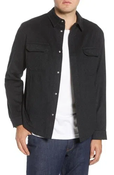 Pre-owned Peter Millar Featherweight Journeyman Cashmere Shirt Jacket M Grey Italy $1298 In Gray