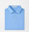 Peter Millar Solid Performance Jersey Polo In Blue