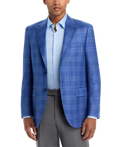 Peter Millar Flynn Classic Fit Wool Plaid Sport Coat In Blue