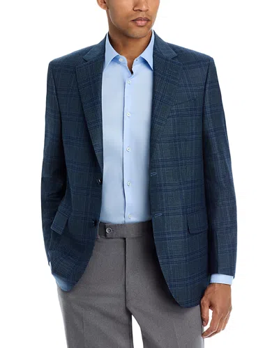 Peter Millar Flynn Classic Fit Wool Plaid Sport Coat In Blue