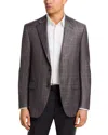 Peter Millar Flynn Plaid Wool Classic Fit Sportcoat In Brown