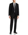 Peter Millar Flynn Solid Classic Wool Regular Fit Suit In Black