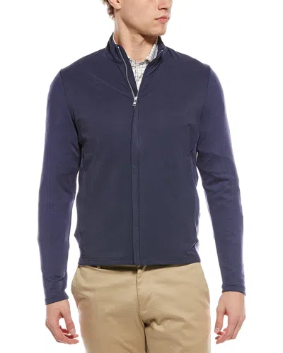 Peter Millar Full-zip Cardigan In Green