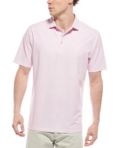 Peter Millar Galiza Performance Mesh Polo Shirt In Pink