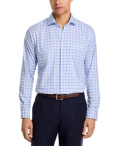 Peter Millar Garrow Crown Lite Cotton Stretch Sport Shirt In Blue