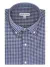 Peter Millar Gingham-check Buttoned Shirt In Blue