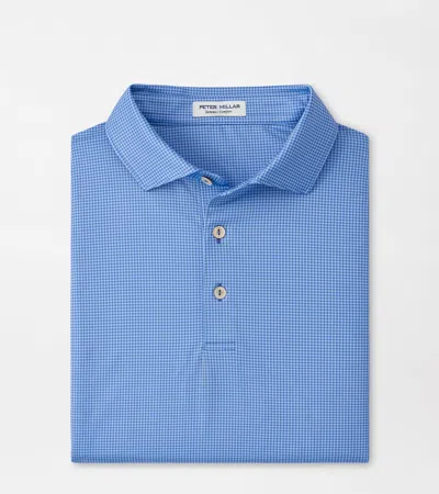 Peter Millar Gingham Performance Jersey Polo