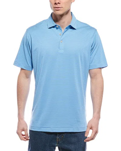 Peter Millar Grace Performance Mesh Polo Shirt In Blue