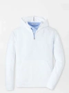 Peter Millar Grid Performance Half-zip Hoodie In White