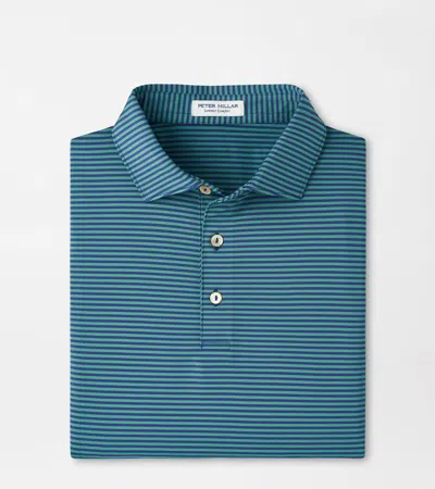 Peter Millar Hales Performance Jersey Polo In Blue