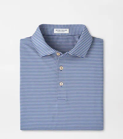 Peter Millar Hales Performance Jersey Polo In Blue