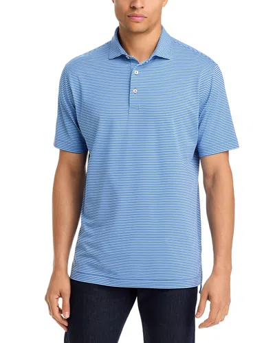 Peter Millar Hales Performance Jersey Polo In Blue