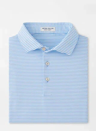 Peter Millar Hales Performance Jersey Polo In Cottage Blue