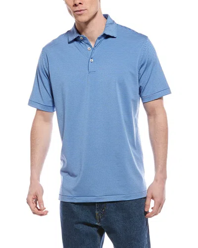Peter Millar Hales Performance Jersey Polo Shirt In Blue