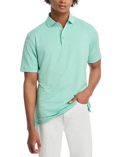 Peter Millar Hales Performance Jersey Polo Shirt In Pear Tart