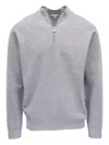 Peter Millar Half-zip Sweater In Gray