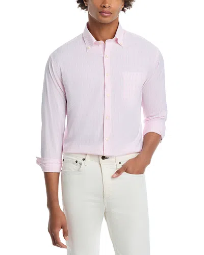 Peter Millar Hanford Performance Twill Sport Shirt In Palmer Pink