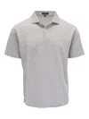 Peter Millar Harris Herringbone Stretch-cotton And Modal-blend Polo Shirt In 灰色