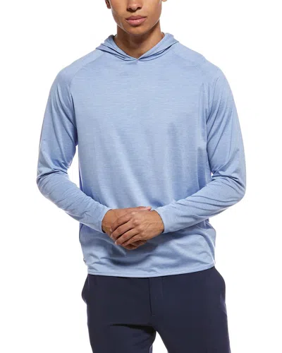 Peter Millar Hooded T-shirt In Blue