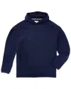 Peter Millar Excursionist Flex Wool-blend Hoodie In Blue